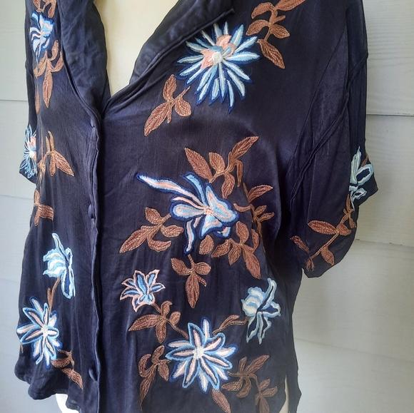 Free People Fresh Flowers Embroidered Top - Picture 6 of 7